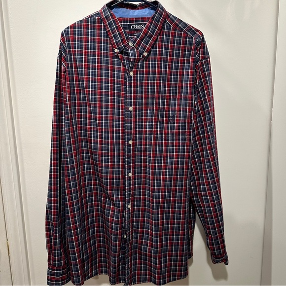 Chaps Other - Chaps Red and Blue Casual Button Down Shirt